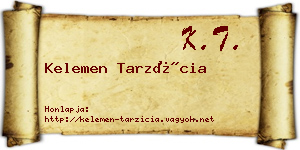 Kelemen Tarzícia névjegykártya